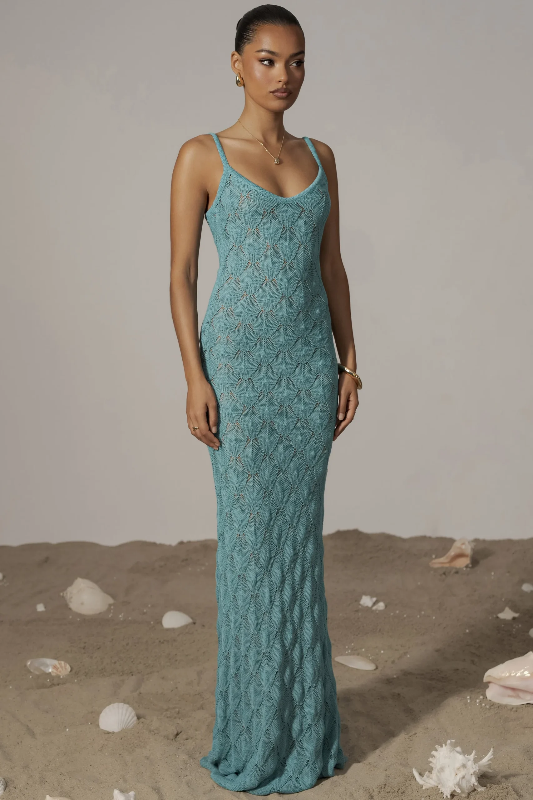 JLUXLABEL Aqua Gabriela Knit Maxi Dress