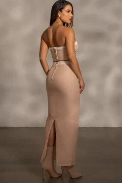 JLUXLABEL Beige Addyson Skirt Set