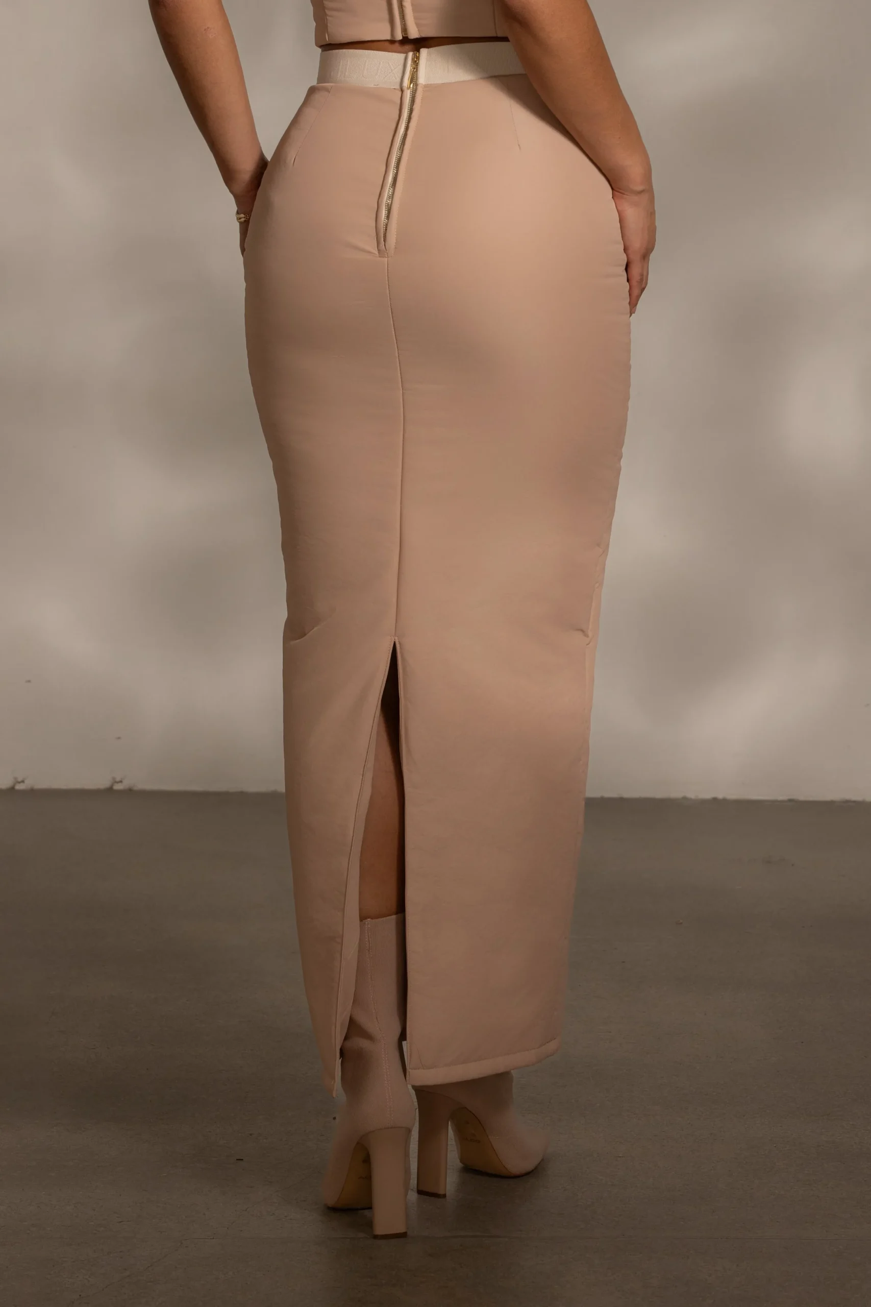 JLUXLABEL Beige Addyson Skirt Set