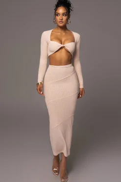 JLUXLABEL Beige All About You Skirt Set