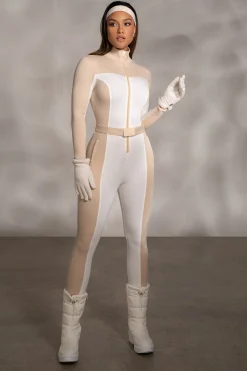 JLUXLABEL Beige Arctic Rush Ski Suit