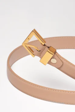 JLUXLABEL Beige Bonnie Buckle Belt
