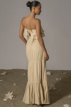 JLUXLABEL Beige By The Sea Skirt Set