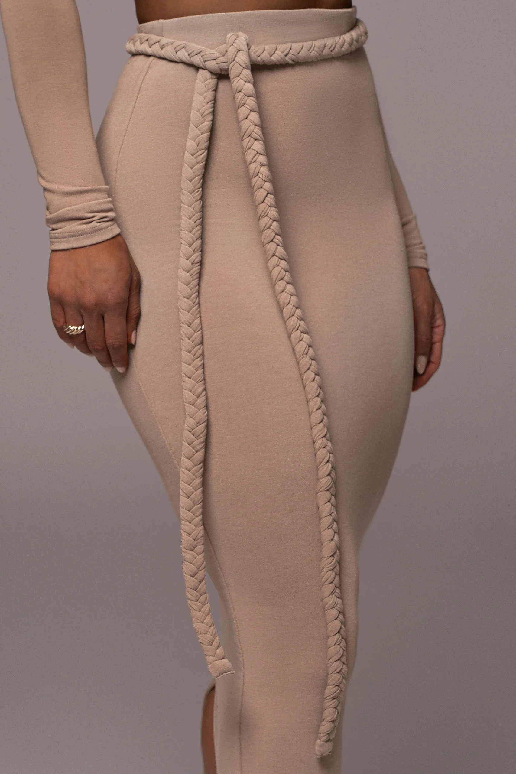 JLUXLABEL Beige City Love Two-Piece Skirt Set