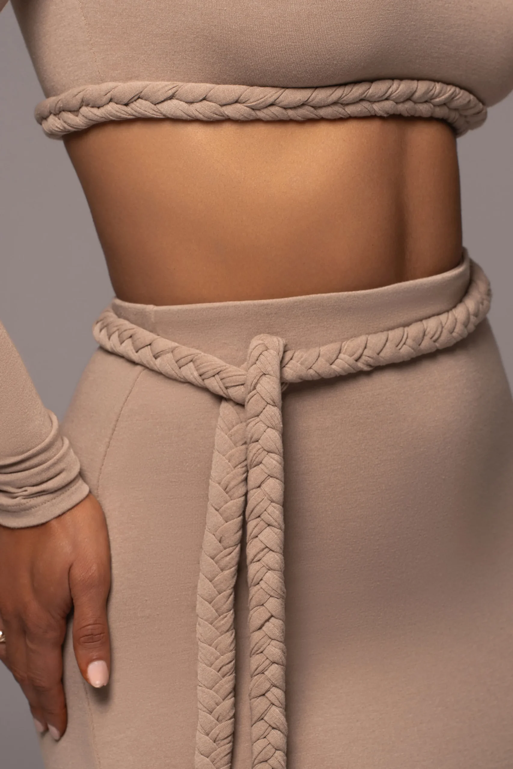 JLUXLABEL Beige City Love Two-Piece Skirt Set