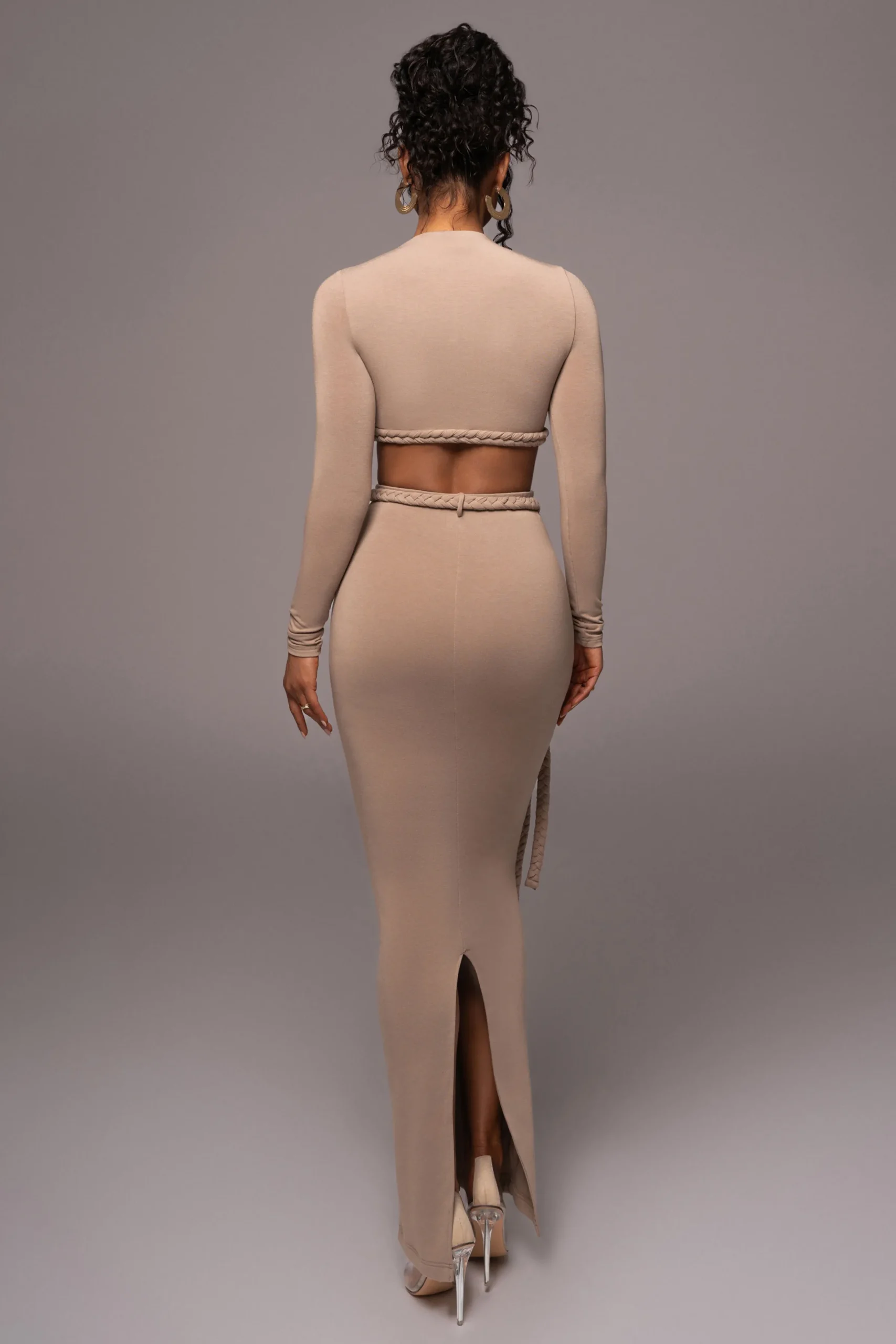 JLUXLABEL Beige City Love Two-Piece Skirt Set