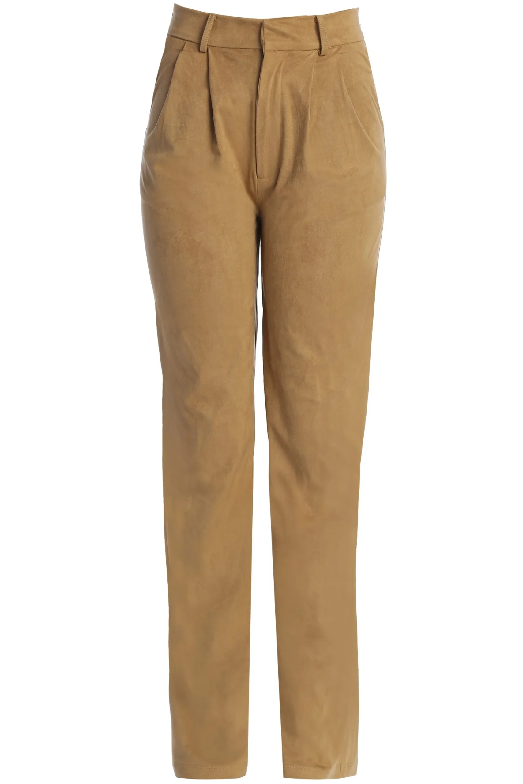 JLUXLABEL Beige Classic High Rise Trousers