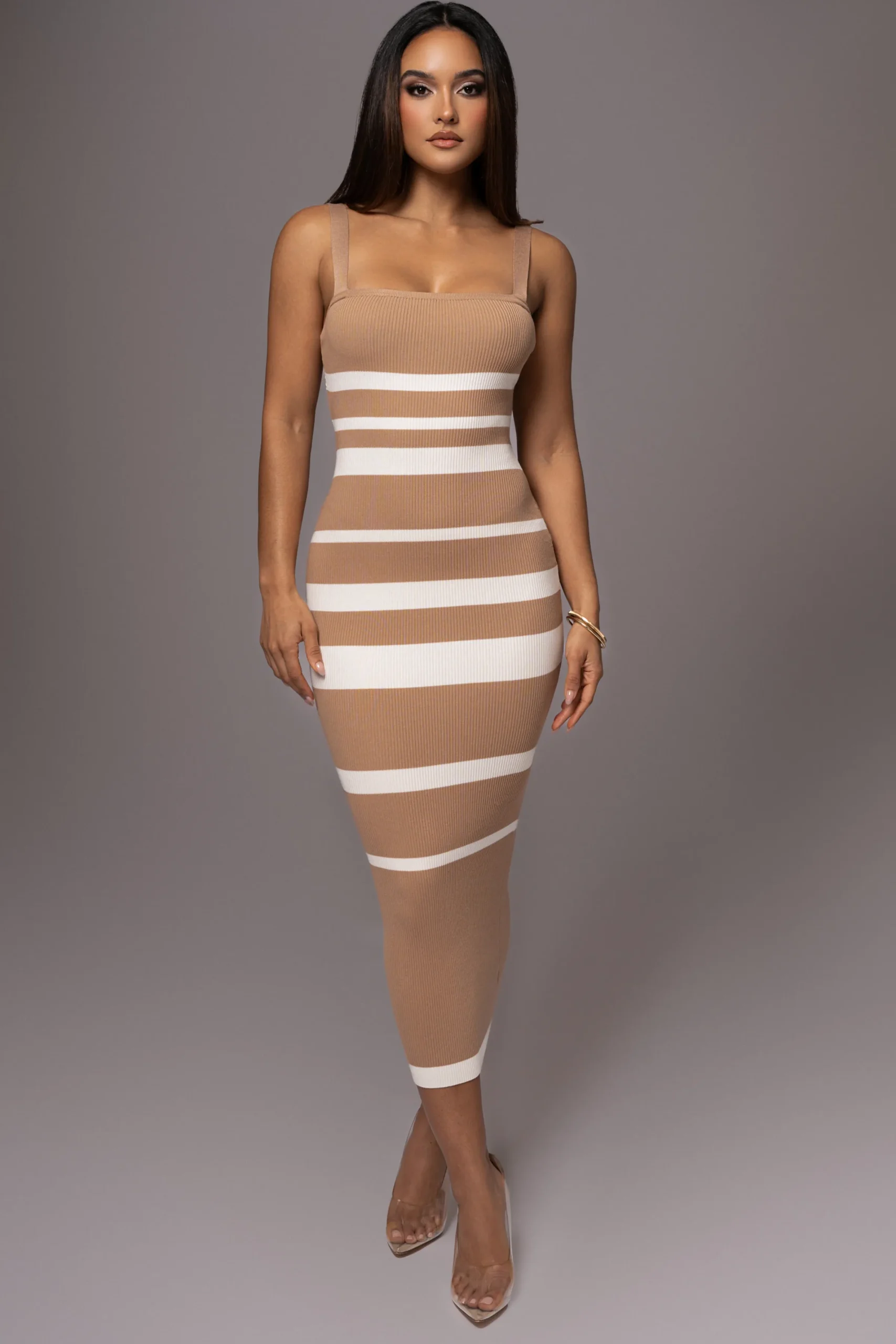 JLUXLABEL Beige Dannia Maxi Dress