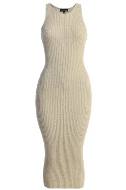 JLUXLABEL Beige Day To Night Midi Dress
