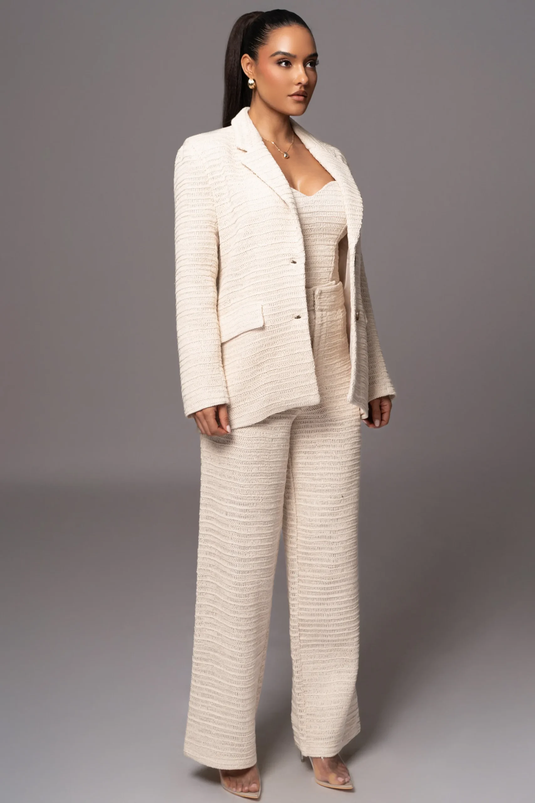 JLUXLABEL Beige Francine Pants