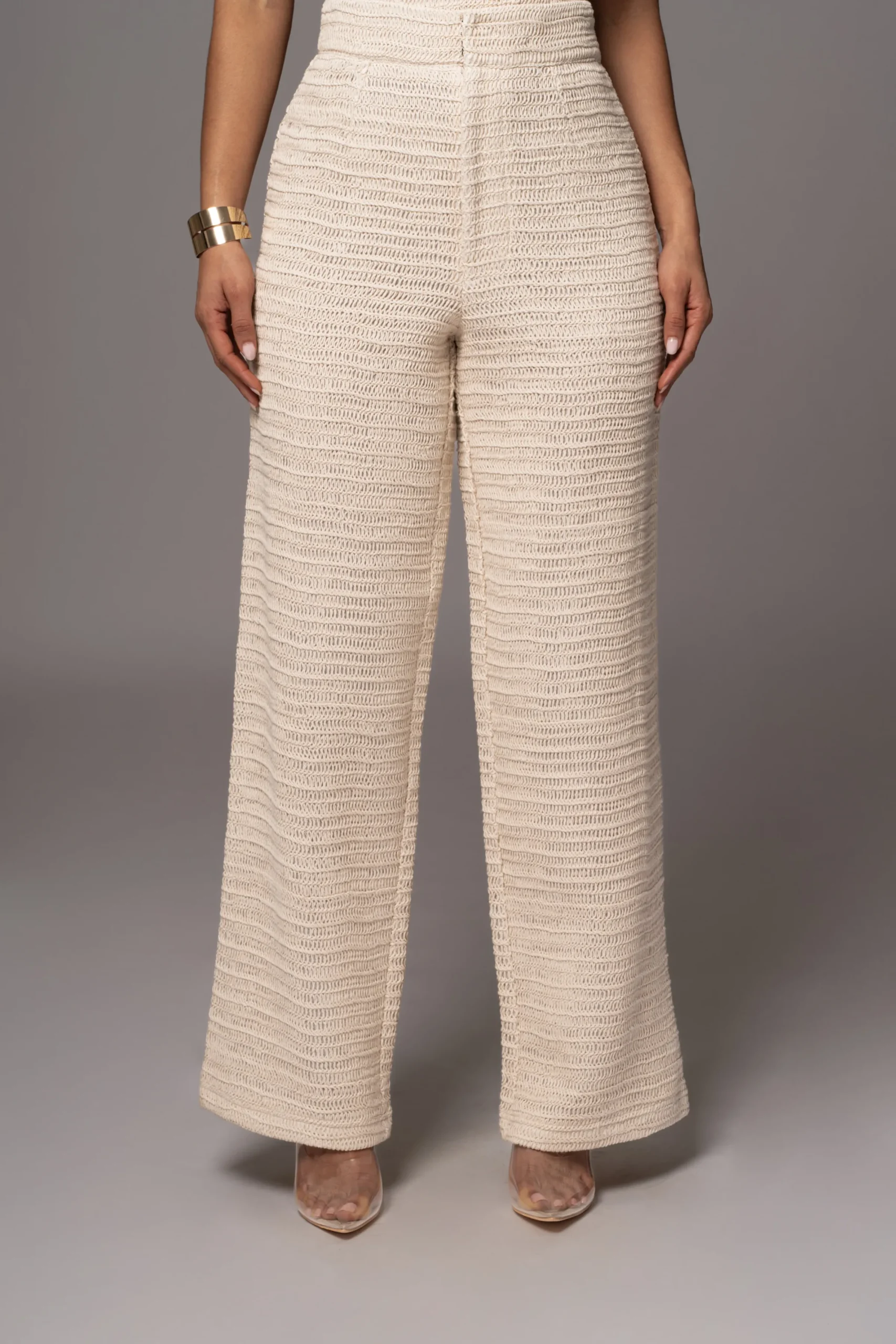 JLUXLABEL Beige Francine Pants