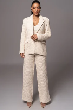 JLUXLABEL Beige Francine Pants
