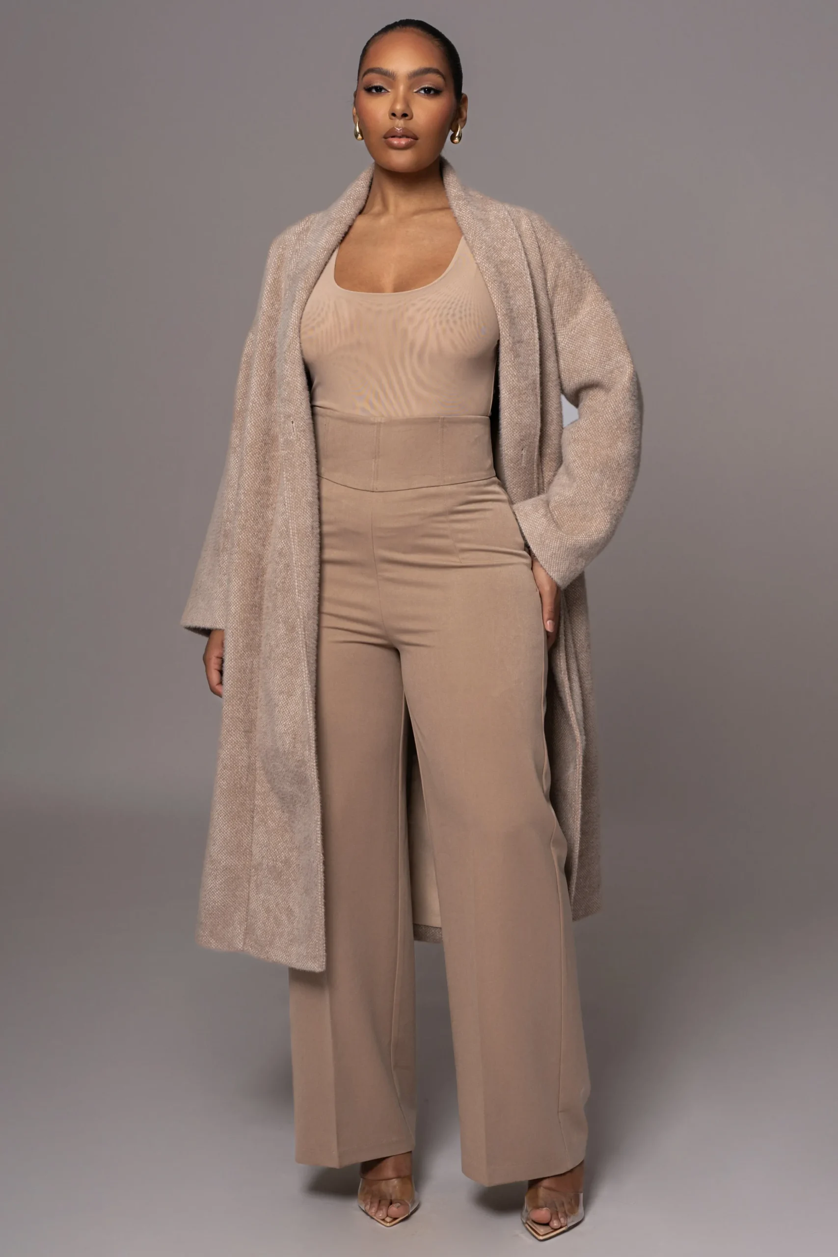 JLUXLABEL Beige Jonah Coat