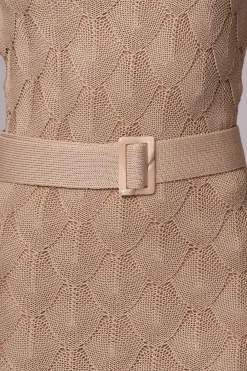 JLUXLABEL Beige La Costa One Shoulder Dress
