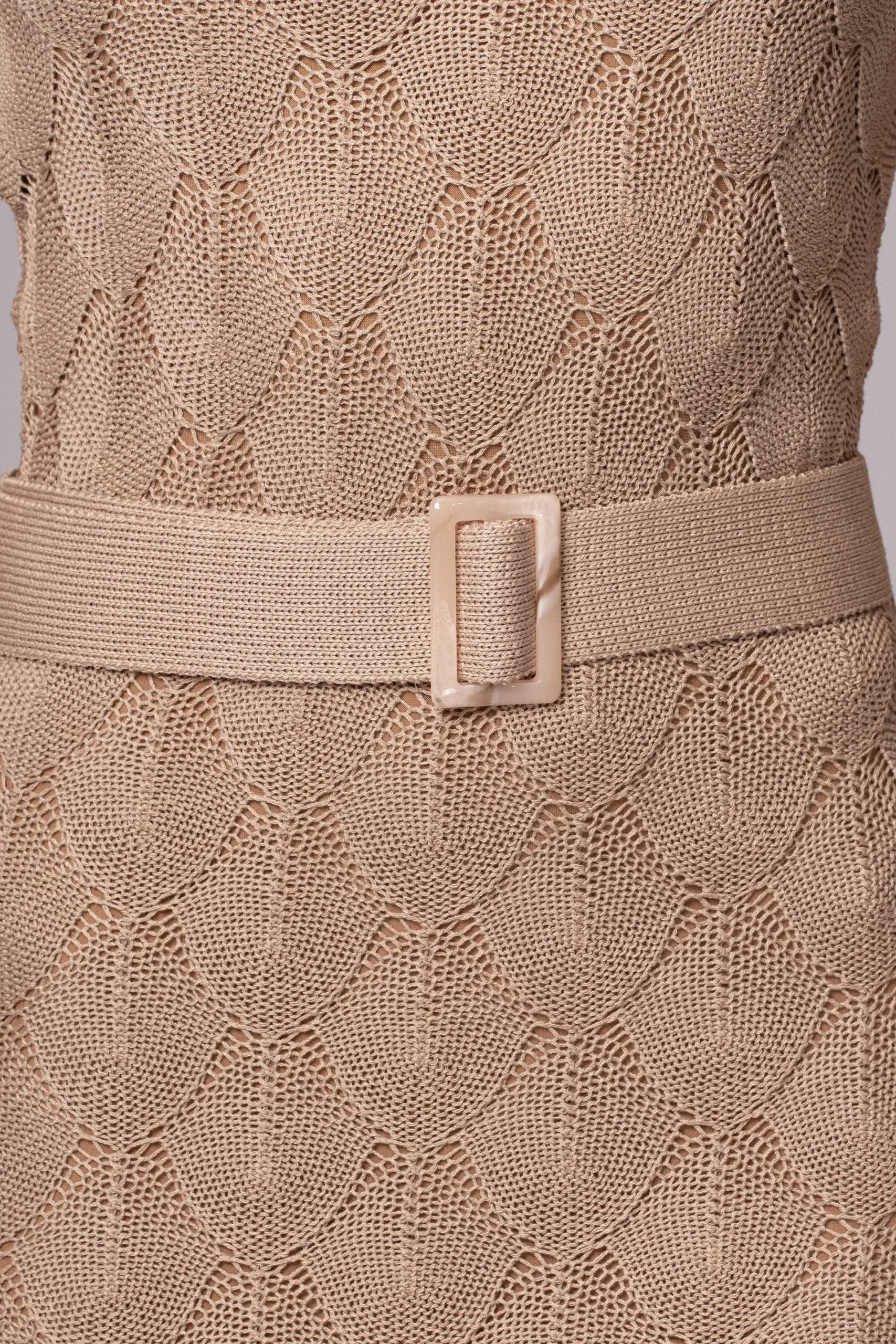 JLUXLABEL Beige La Costa One Shoulder Dress