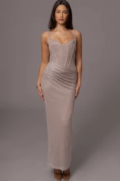 JLUXLABEL Beige Lush Life Maxi Dress