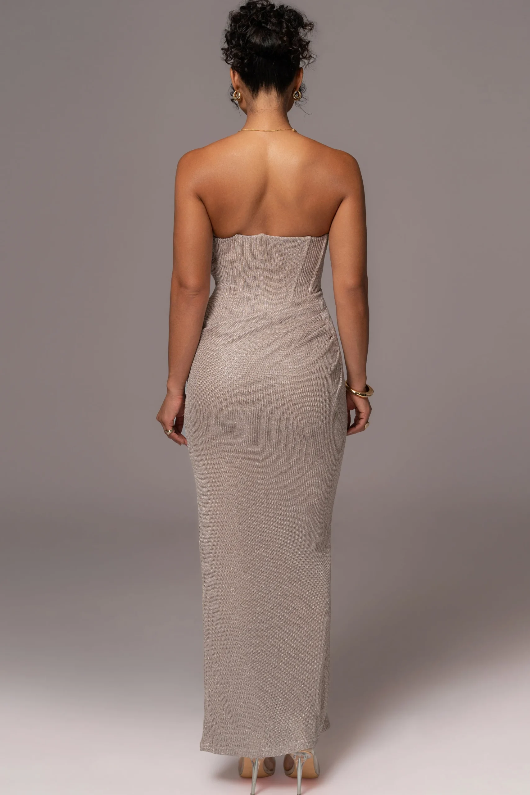 JLUXLABEL Beige Lush Life Maxi Dress