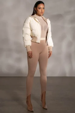 JLUXLABEL Beige Marlow Leggings