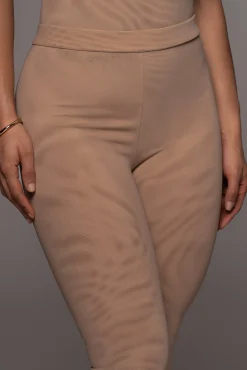 JLUXLABEL Beige Nina Mesh Pants