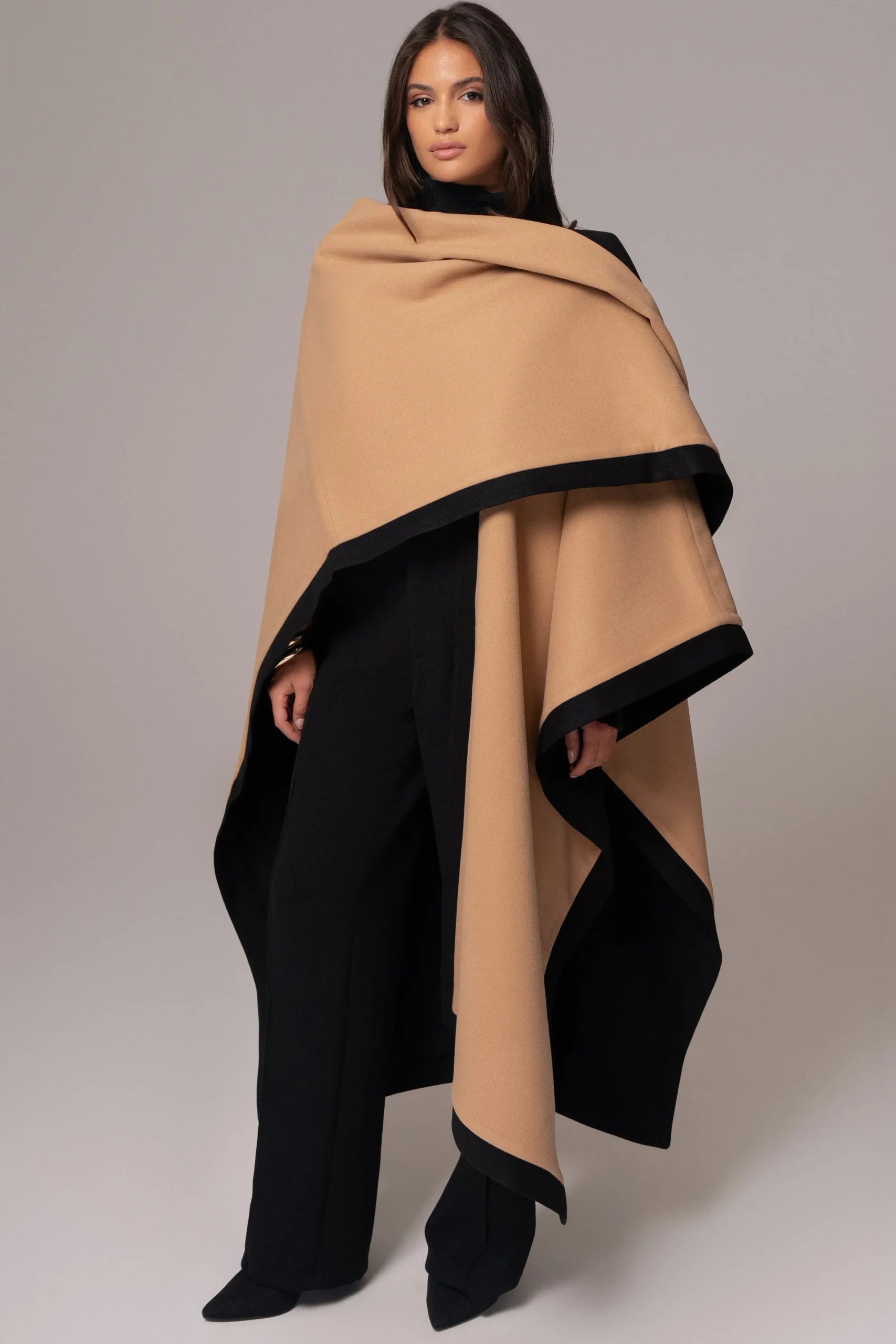 JLUXLABEL Beige Park City Reversible Shawl
