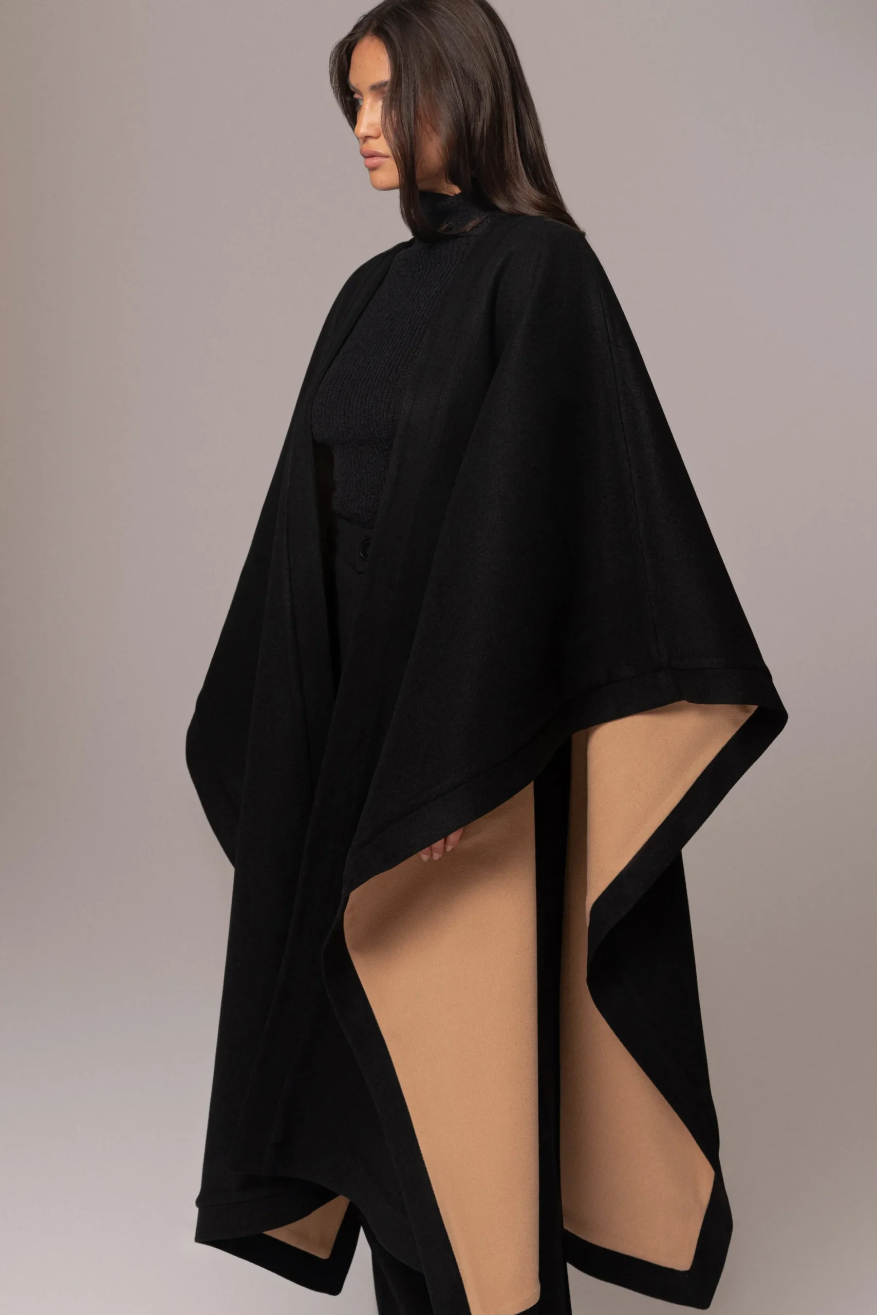 JLUXLABEL Beige Park City Reversible Shawl