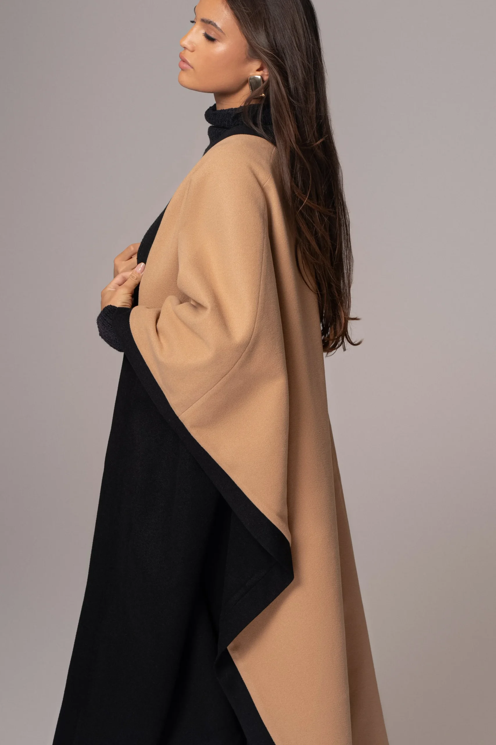 JLUXLABEL Beige Park City Reversible Shawl