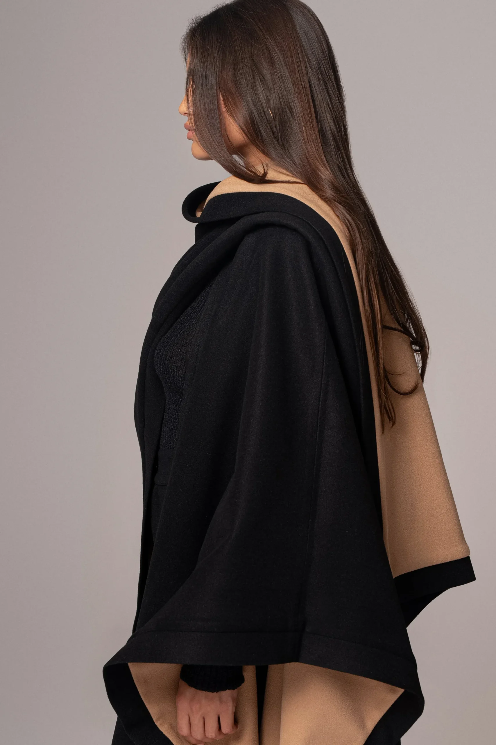JLUXLABEL Beige Park City Reversible Shawl
