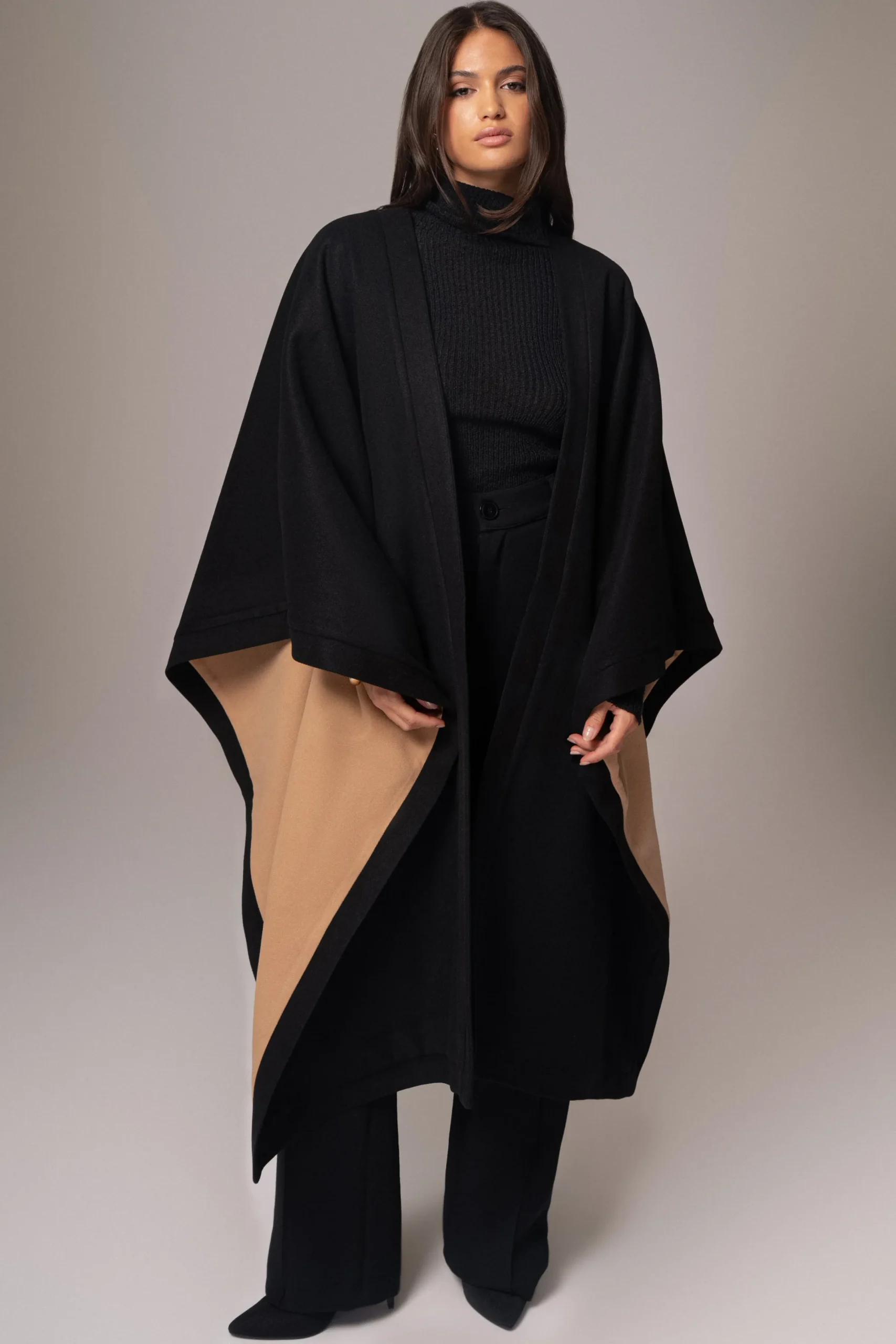 JLUXLABEL Beige Park City Reversible Shawl