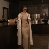 JLUXLABEL Beige Xena Suede Maxi Dress