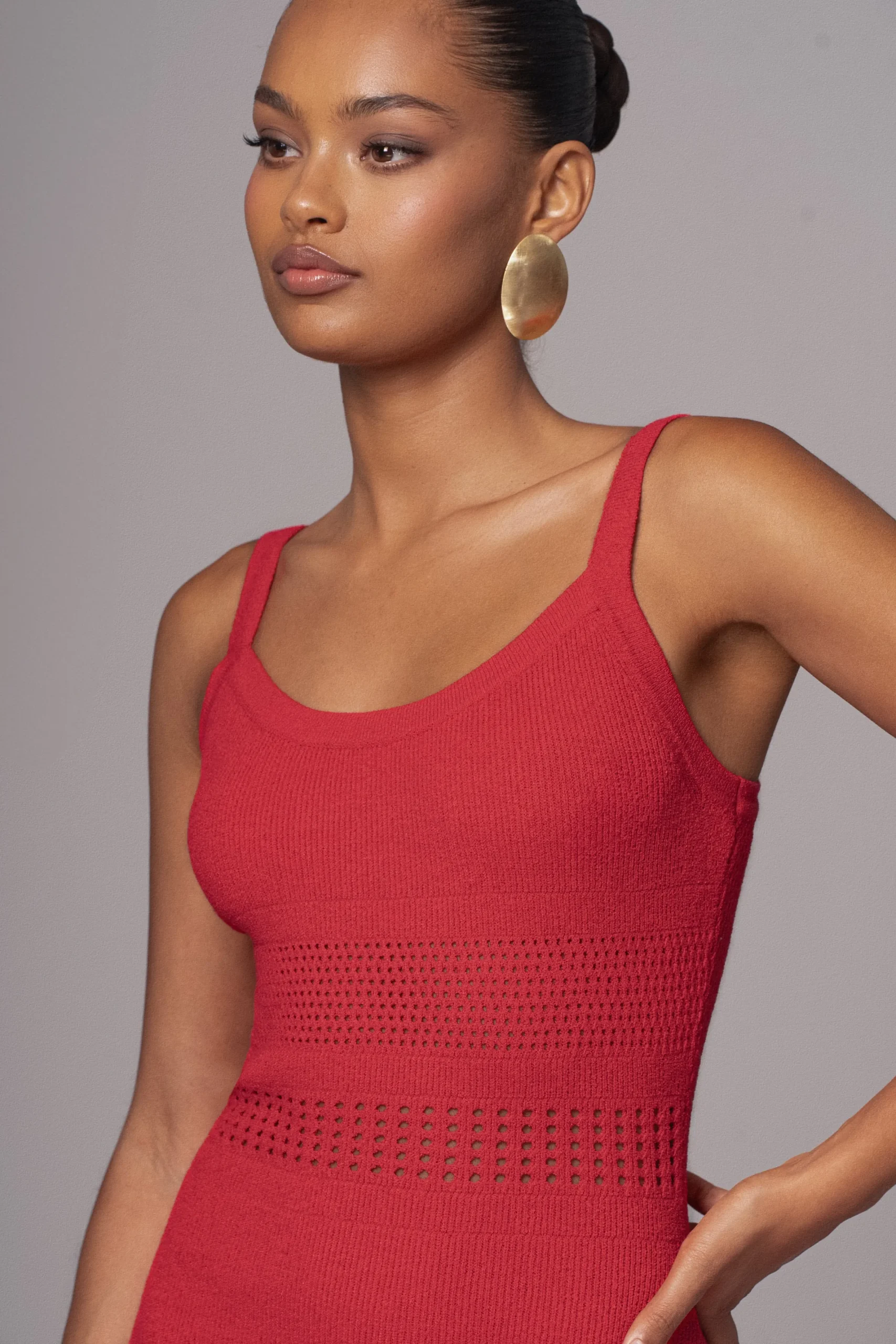 JLUXLABEL Berry Palm Springs Knit Maxi Dress