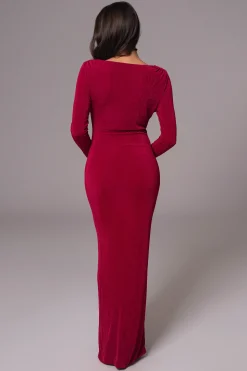 JLUXLABEL Berry/Mauve Ashton Reversible Maxi Dress