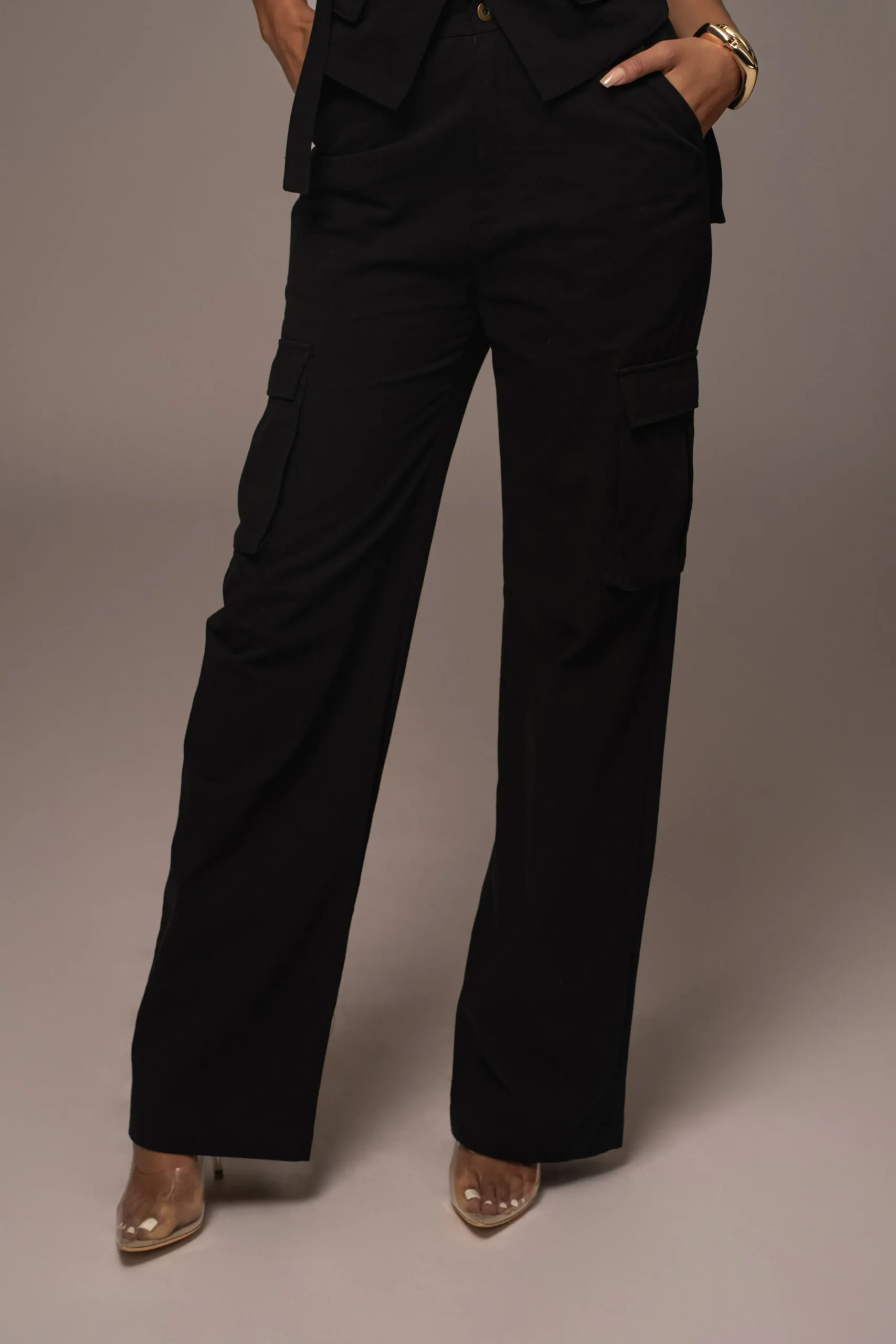 JLUXLABEL Black Aeris Pant Set