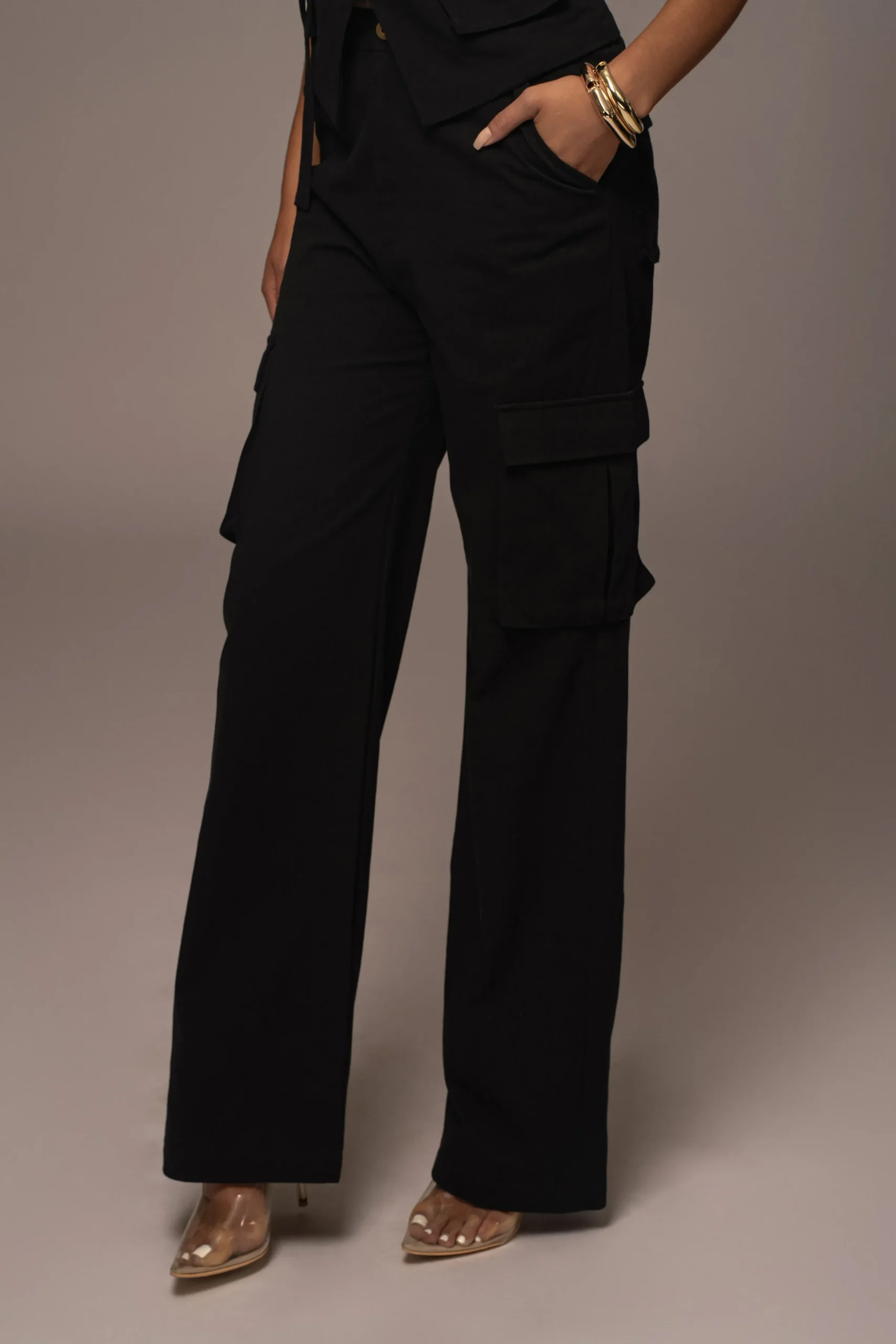 JLUXLABEL Black Aeris Pant Set