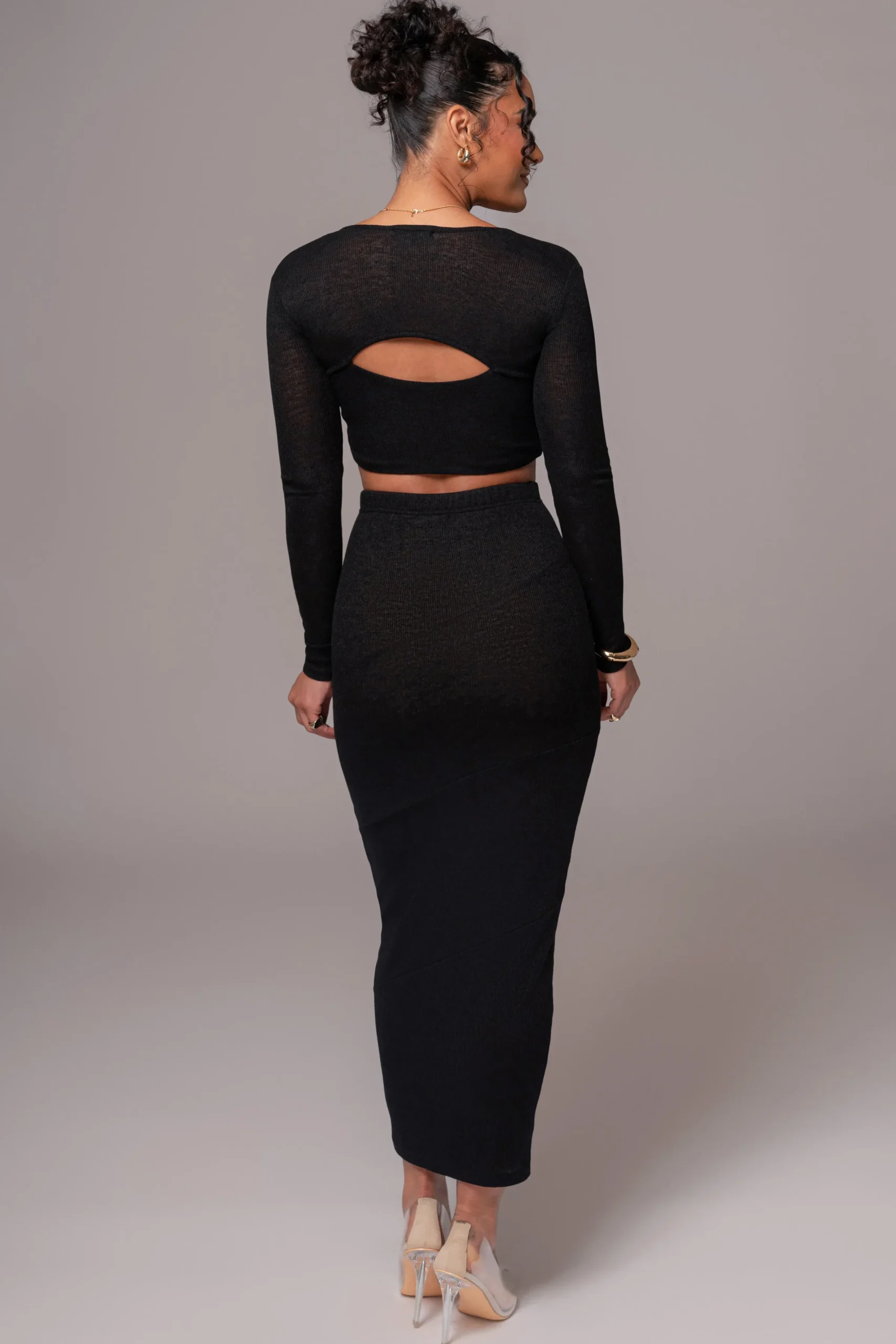 JLUXLABEL Black All About You Skirt Set