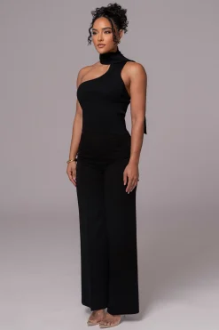 JLUXLABEL Black Anderson Ribbed Top
