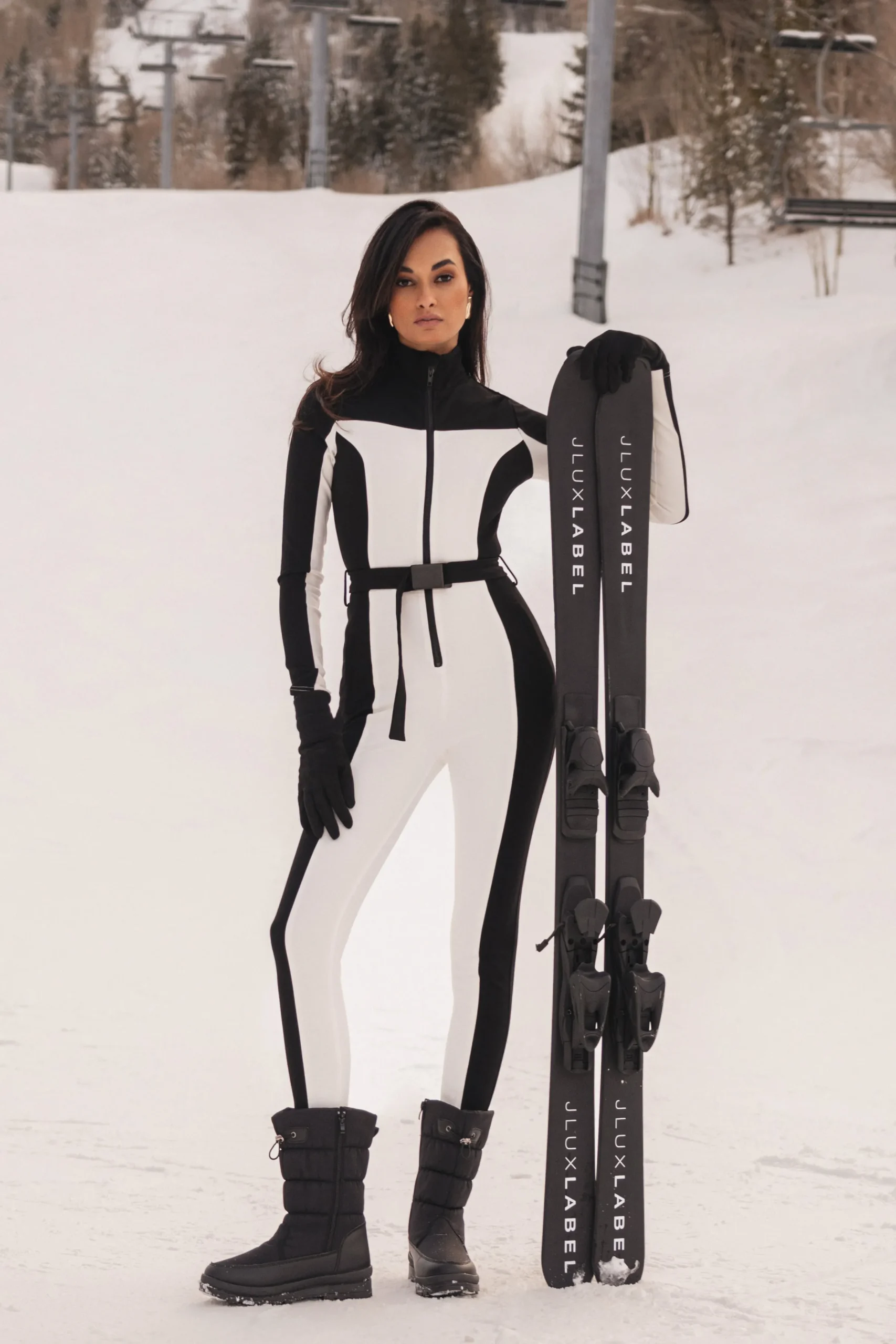 JLUXLABEL Black Arctic Rush Ski Suit