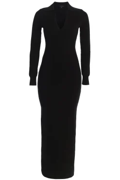 JLUXLABEL Black Bellinda Collar Maxi Dress