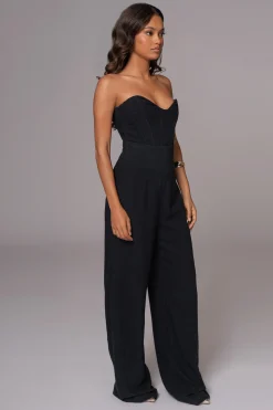 JLUXLABEL Black Beyond The Sea Linen Corset
