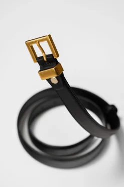 JLUXLABEL Black Bonnie Buckle Belt