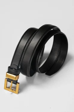 JLUXLABEL Black Bonnie Buckle Belt