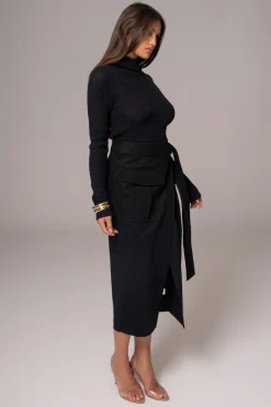 JLUXLABEL Black City Life Cargo Skirt