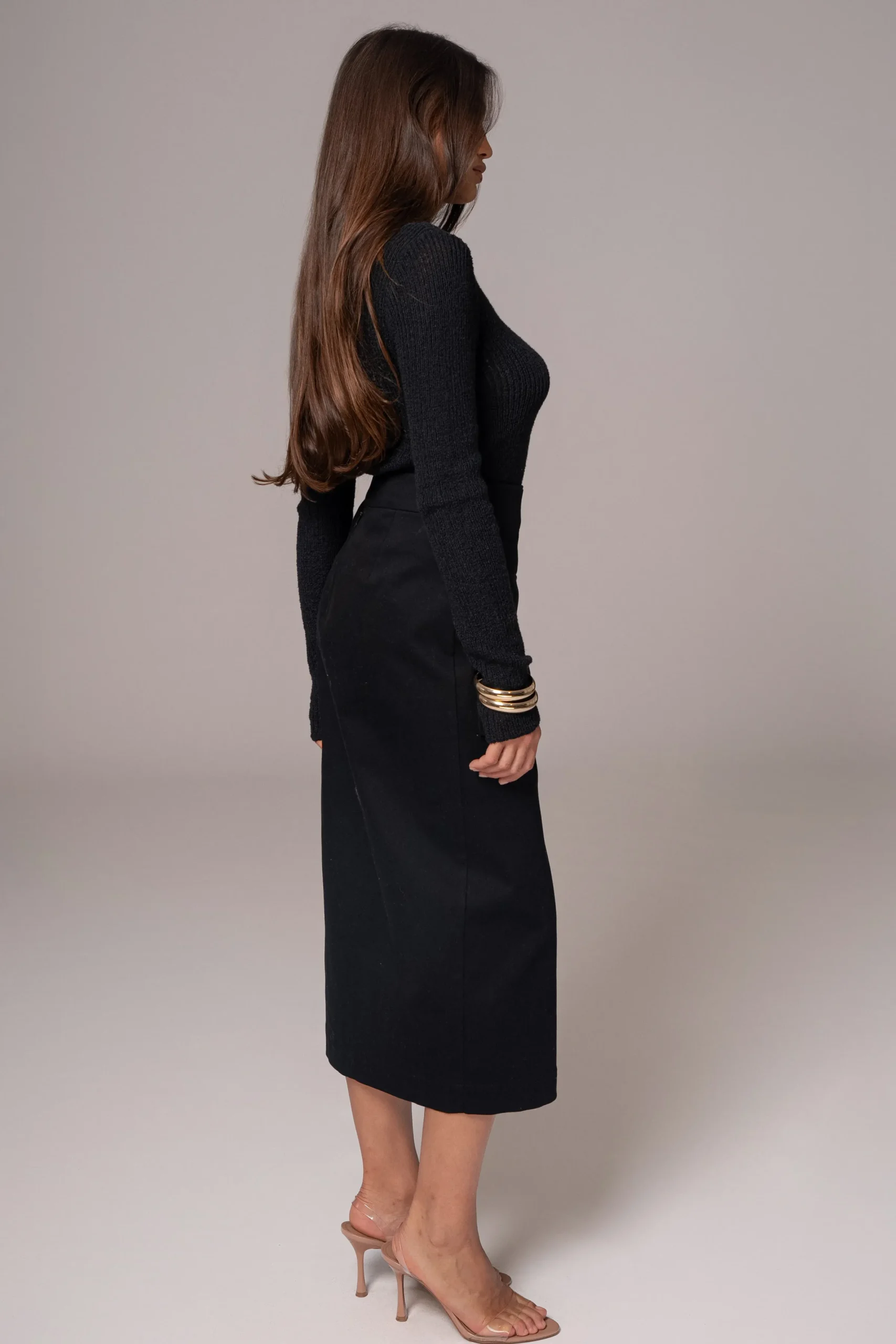JLUXLABEL Black City Life Cargo Skirt