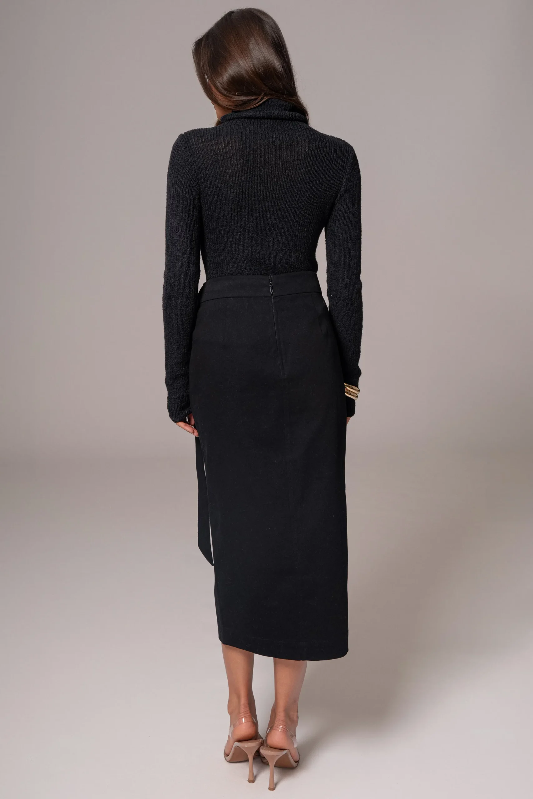 JLUXLABEL Black City Life Cargo Skirt