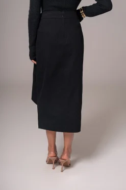 JLUXLABEL Black City Life Cargo Skirt
