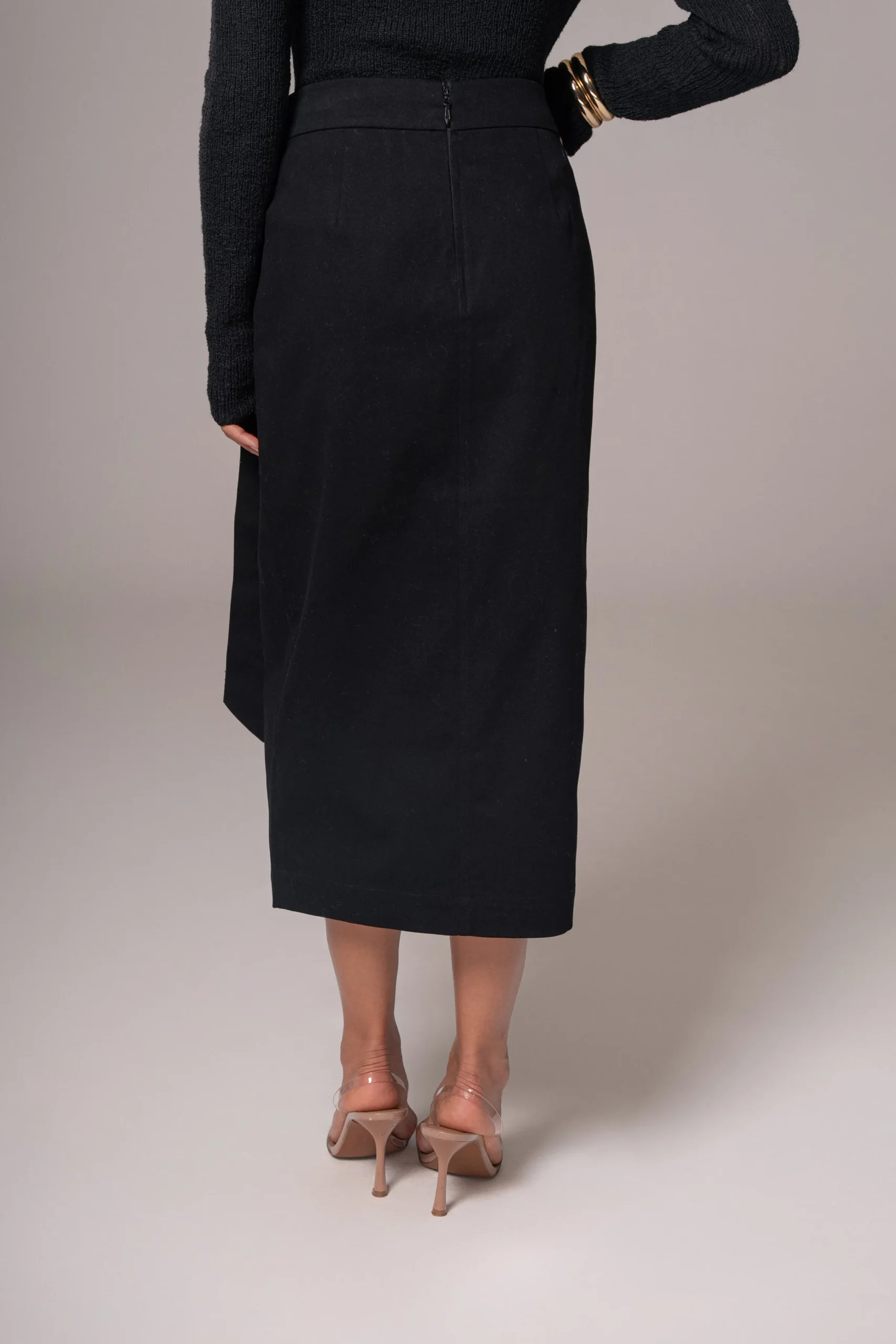 JLUXLABEL Black City Life Cargo Skirt