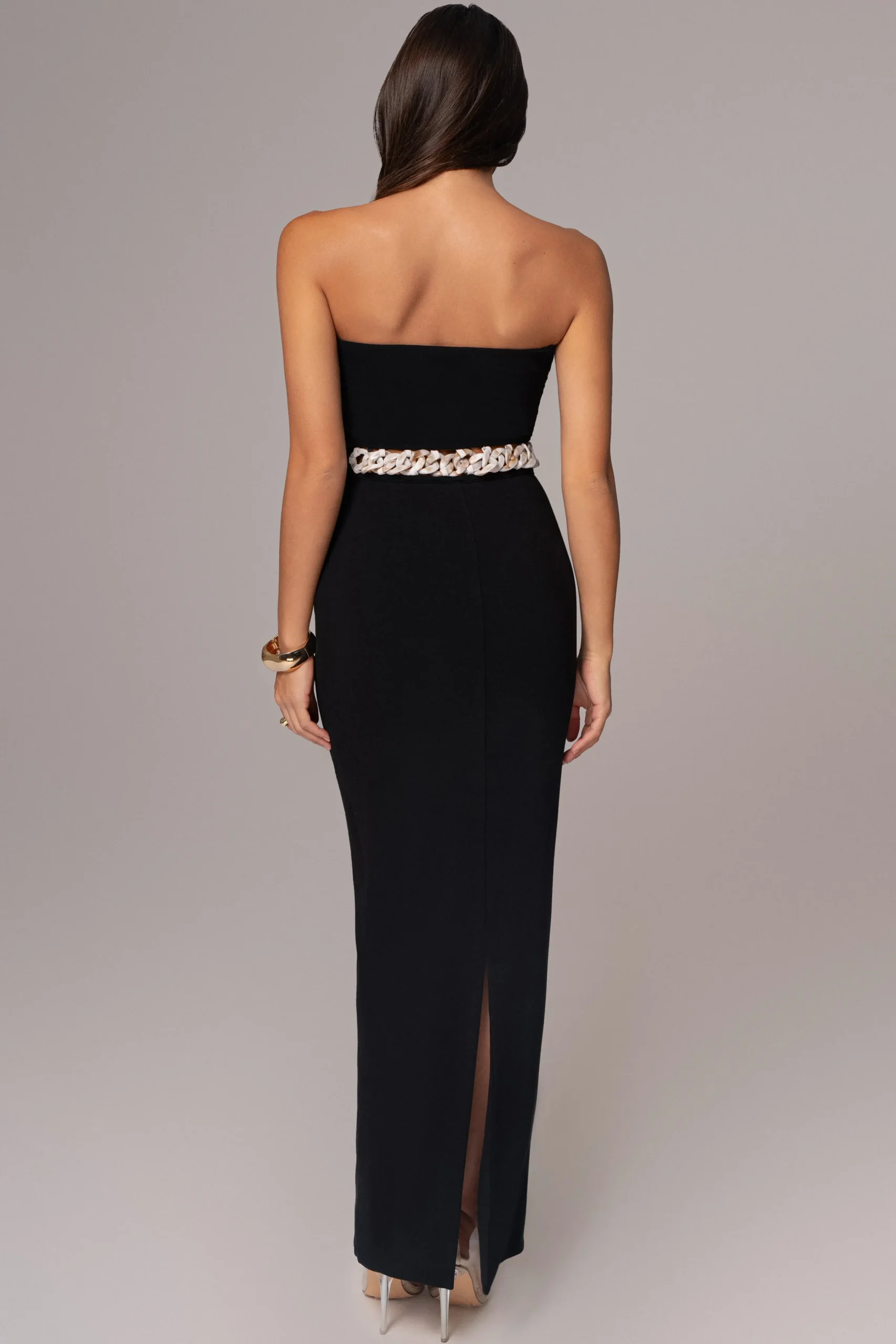 JLUXLABEL Black Clarisse One Shoulder Dress