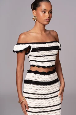 JLUXLABEL Black Corazon Ruffle Skirt Set