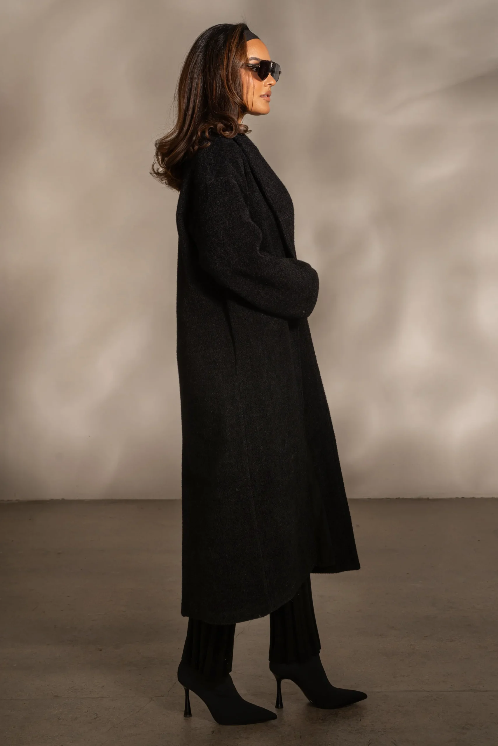 JLUXLABEL Black Dion Oversized Coat