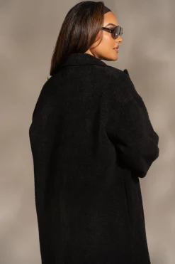 JLUXLABEL Black Dion Oversized Coat