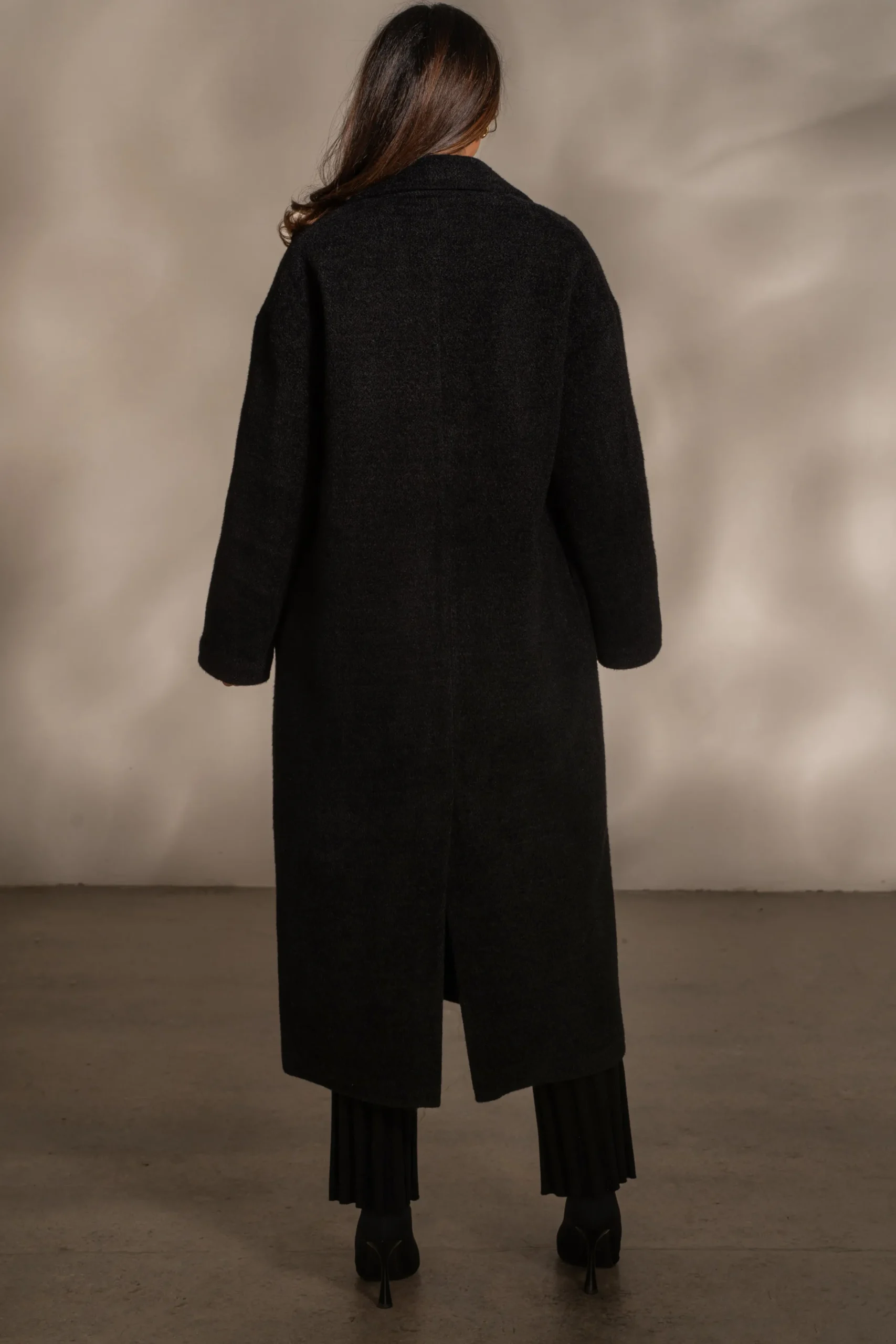 JLUXLABEL Black Dion Oversized Coat